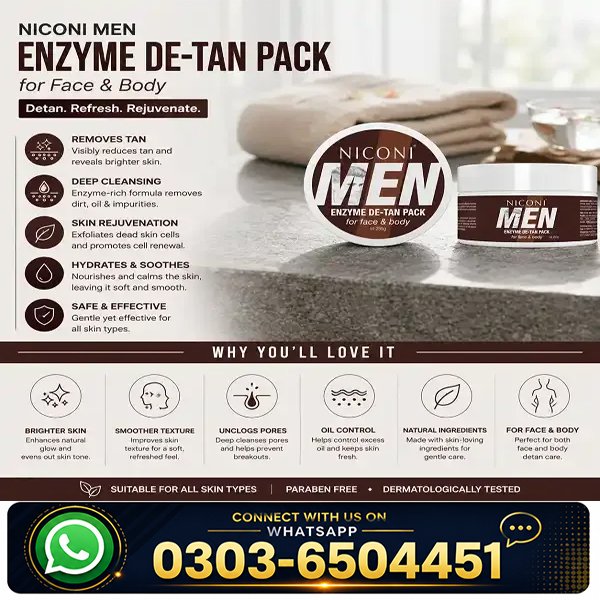 Niconi Men Enzyme De Tan Pack